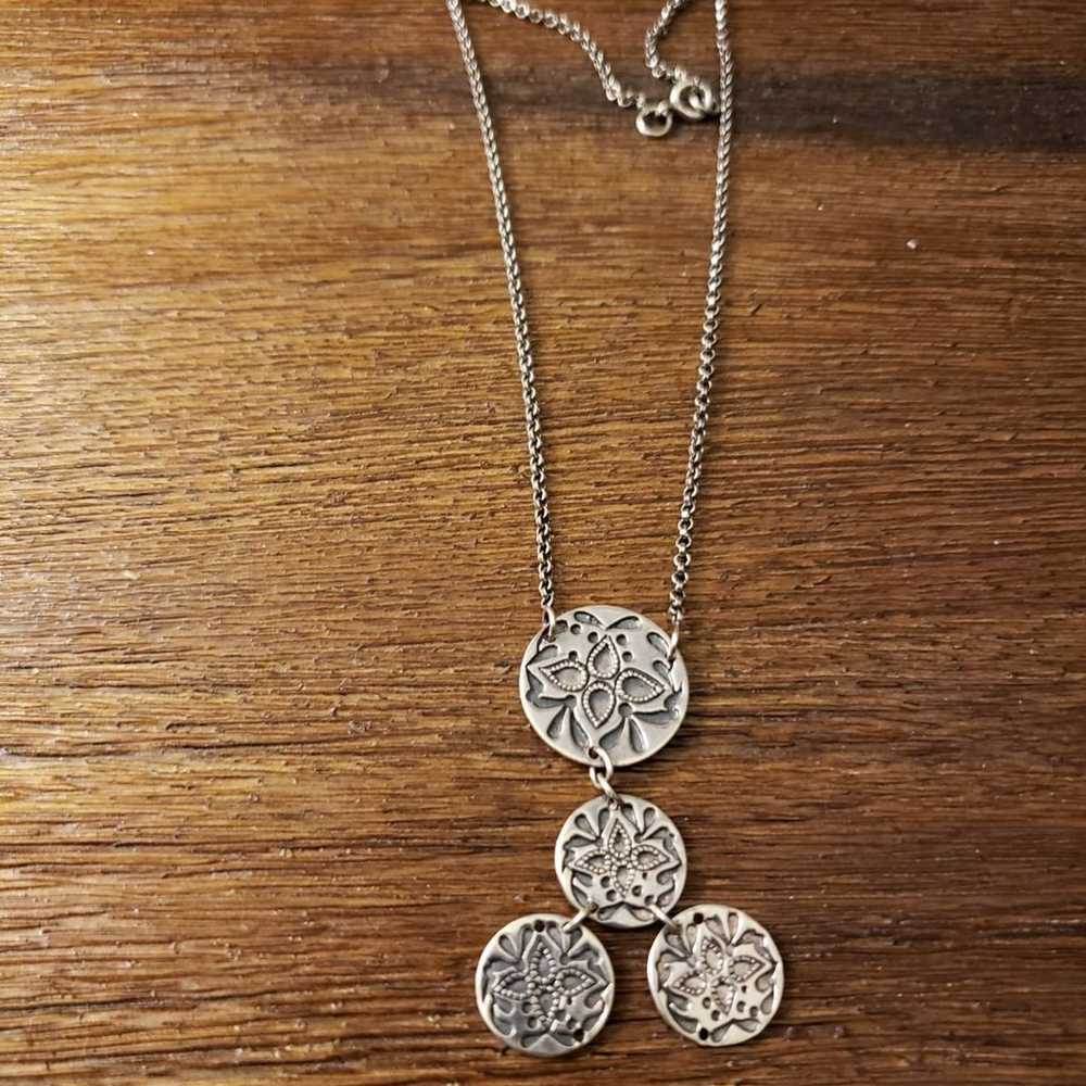 Vintage Sterling Silver Necklace - image 3