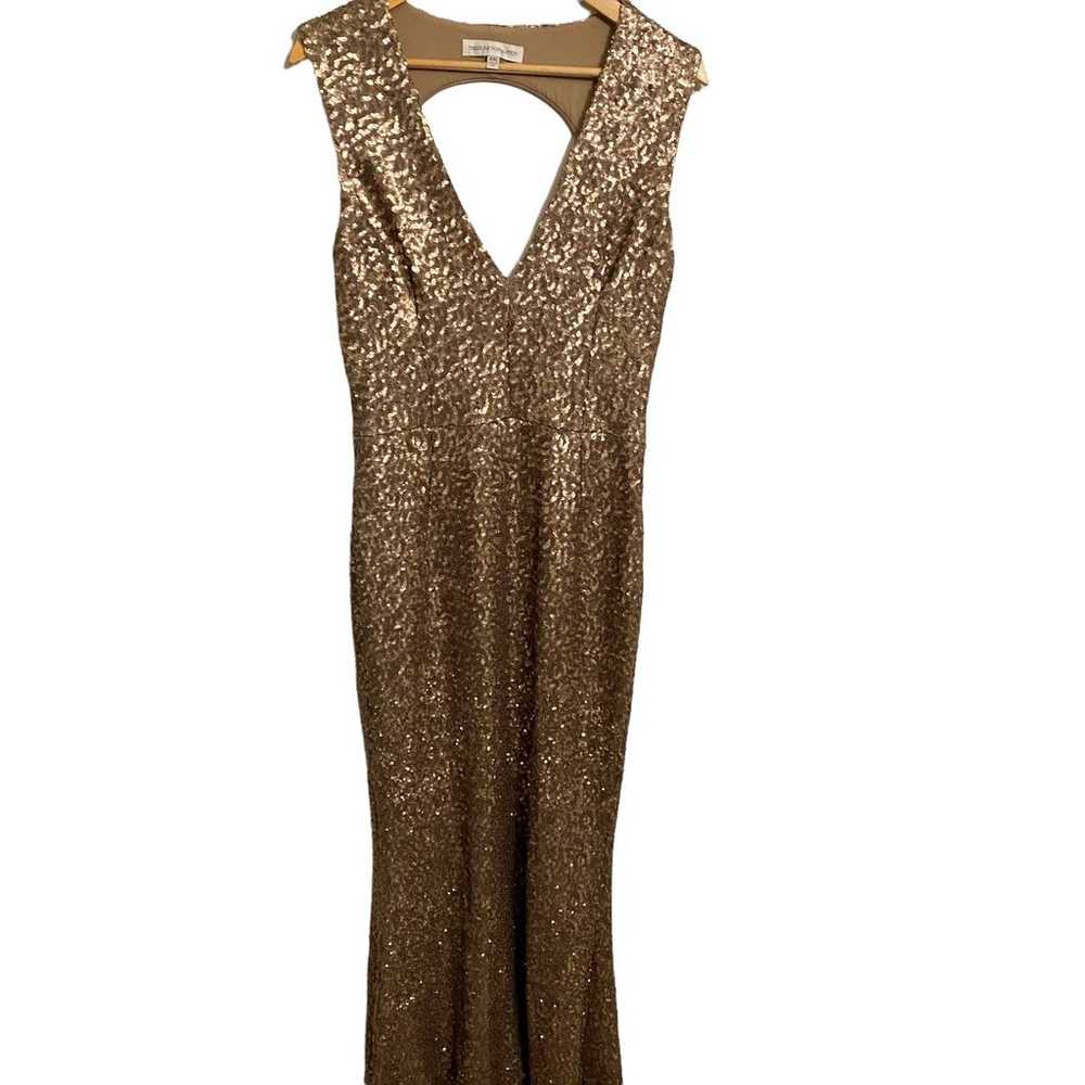 Dress the Population Karina Gown Sequin Gold  XXL - image 2