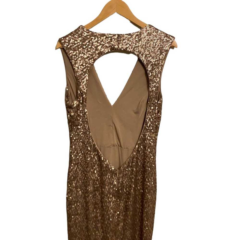 Dress the Population Karina Gown Sequin Gold  XXL - image 5