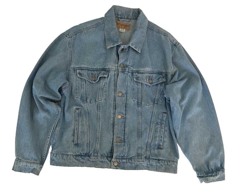 Vintage Men's Wrangler Hero Denim Jacket Size XL - image 1