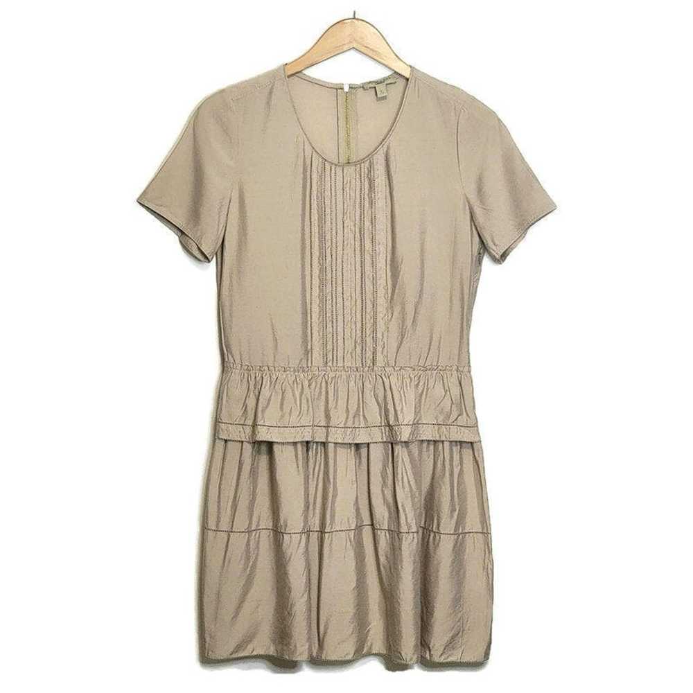 BURBERRY BRIT Scoop Neck Short Sleeve Ruffle Tier… - image 1