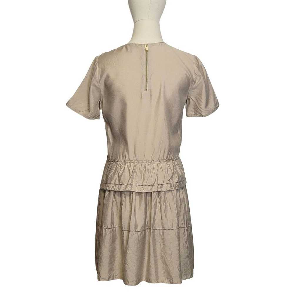 BURBERRY BRIT Scoop Neck Short Sleeve Ruffle Tier… - image 8