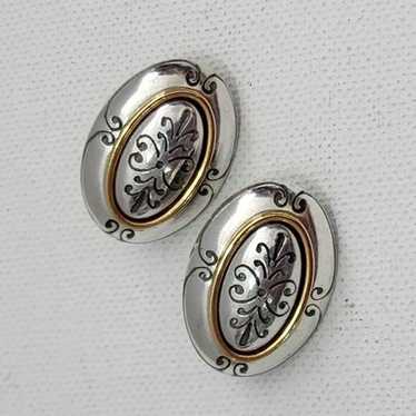 Brighton scrolled vintage clip on earrings