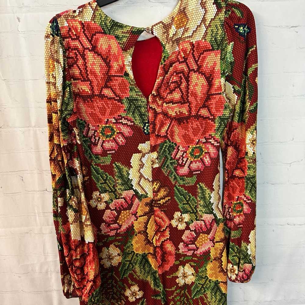 Anthropologie Farm Rio Jessa Floral Print Dress S… - image 5