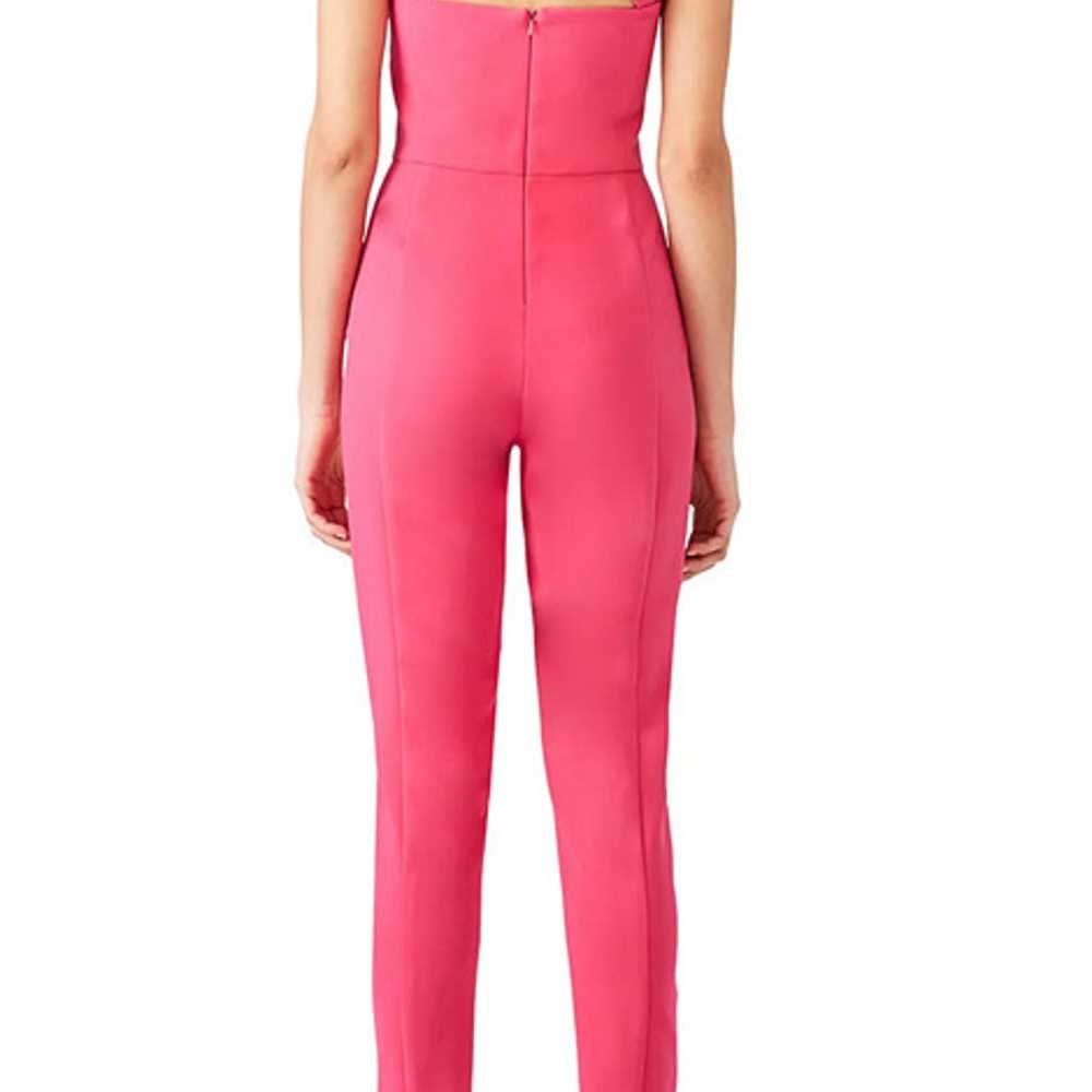 Black Halo Bene Jumpsuit Hot Pink Fuchsia Size 4 - image 2