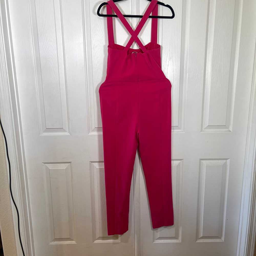 Black Halo Bene Jumpsuit Hot Pink Fuchsia Size 4 - image 6