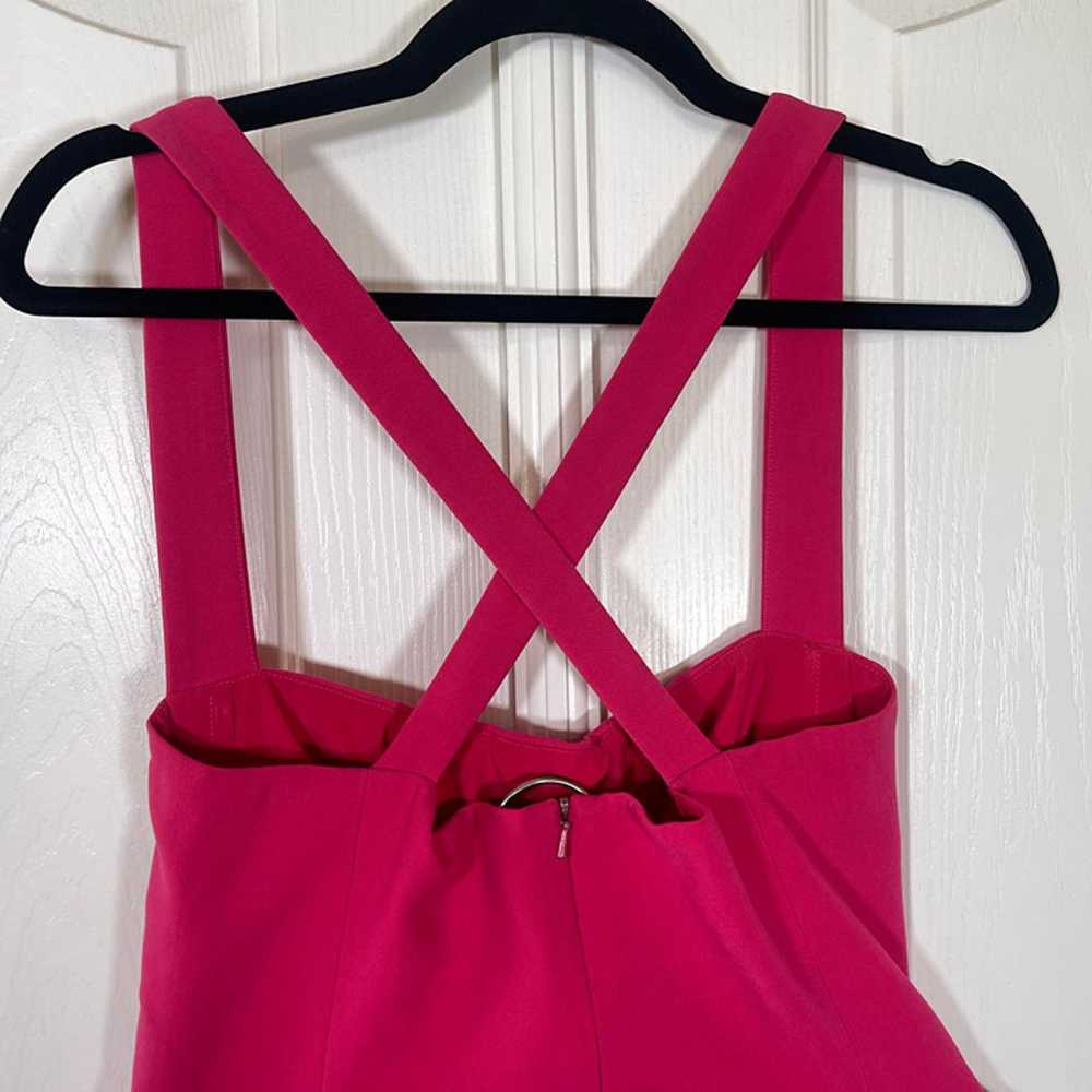 Black Halo Bene Jumpsuit Hot Pink Fuchsia Size 4 - image 7