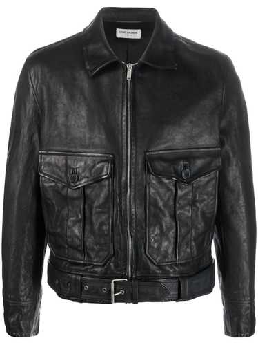 Saint Laurent Paris Blouson Aviateur Nappa Vegetal