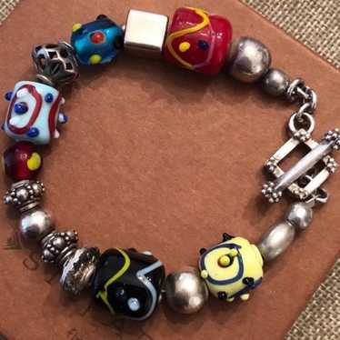 Silpada Lampwork Glass Bead Bracelet