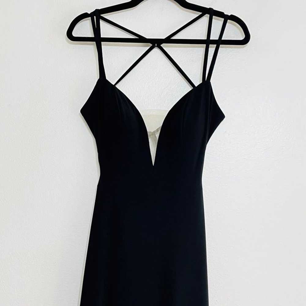 La Femme 25648 V-Neck Strappy Back Sleeveless Sli… - image 4