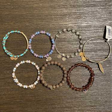 Alex and Ani Bracelets set of 7