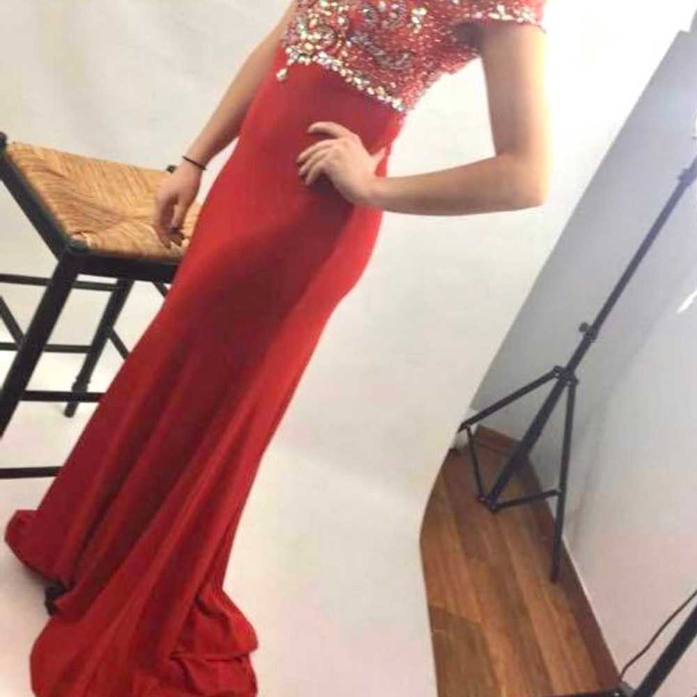 Red Pageant / Prom Gown - image 3