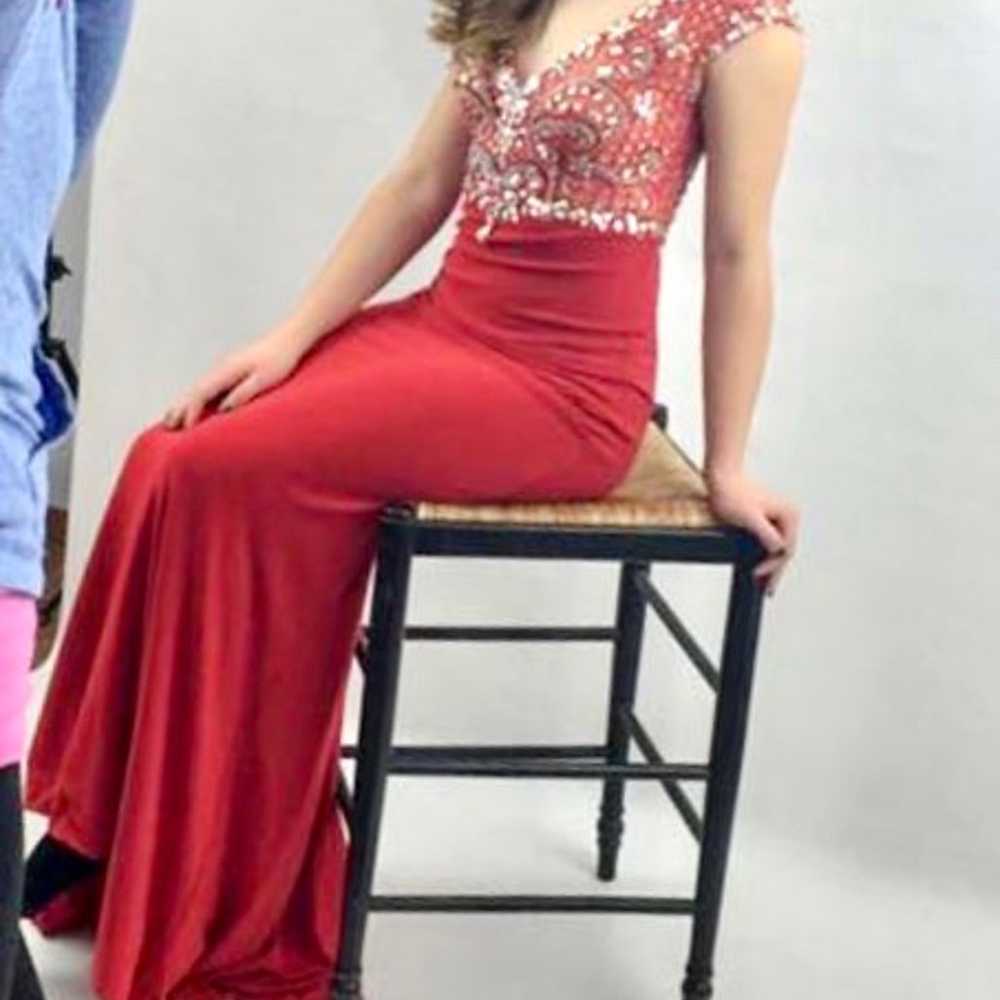 Red Pageant / Prom Gown - image 4