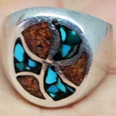 vintage native american style sterling ring