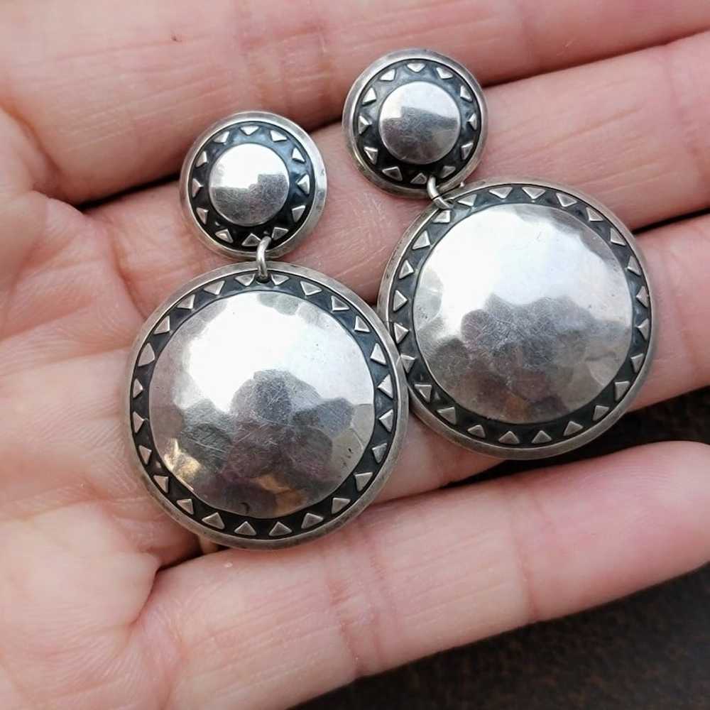 Southwestern vintage handmade 925 sterling silver… - image 2