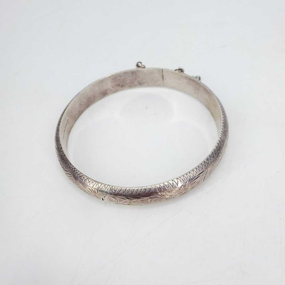 Vintage Sterling Silver Cuff Bracelet 3037-15 - image 1