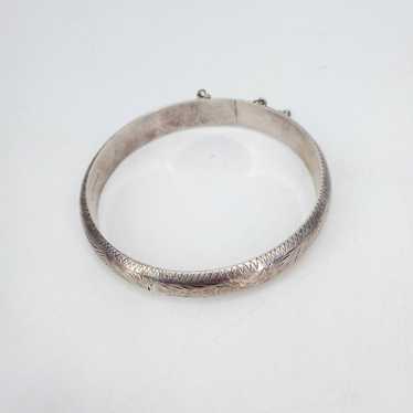 Vintage Sterling Silver Cuff Bracelet 3037-15 - image 1