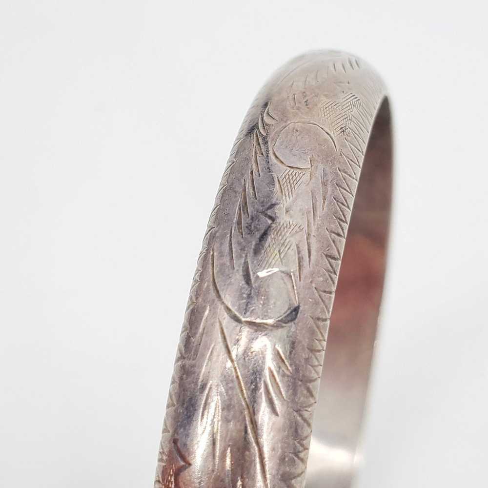 Vintage Sterling Silver Cuff Bracelet 3037-15 - image 6