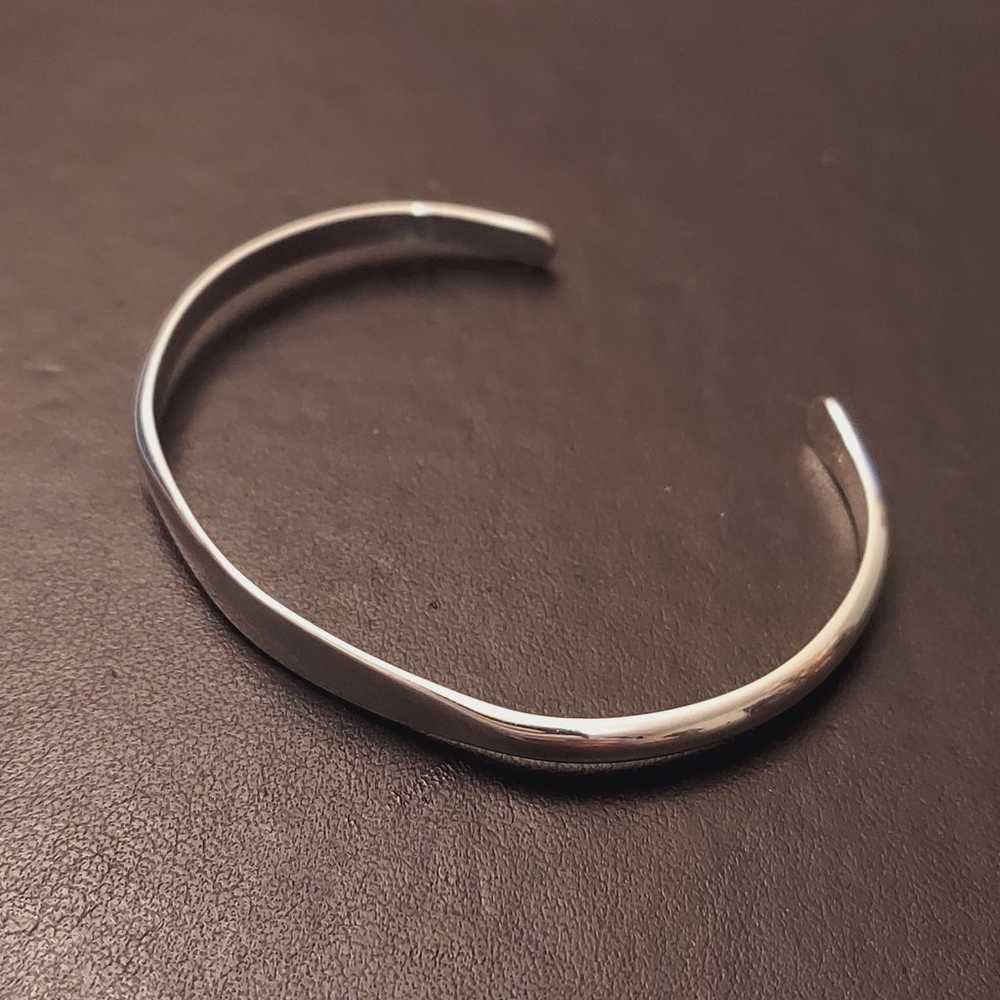 925 Sterling Silver Classic Cuff Bracelet - image 4