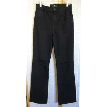 7 For All Mankind Authentic Black Stretch Denim T… - image 1