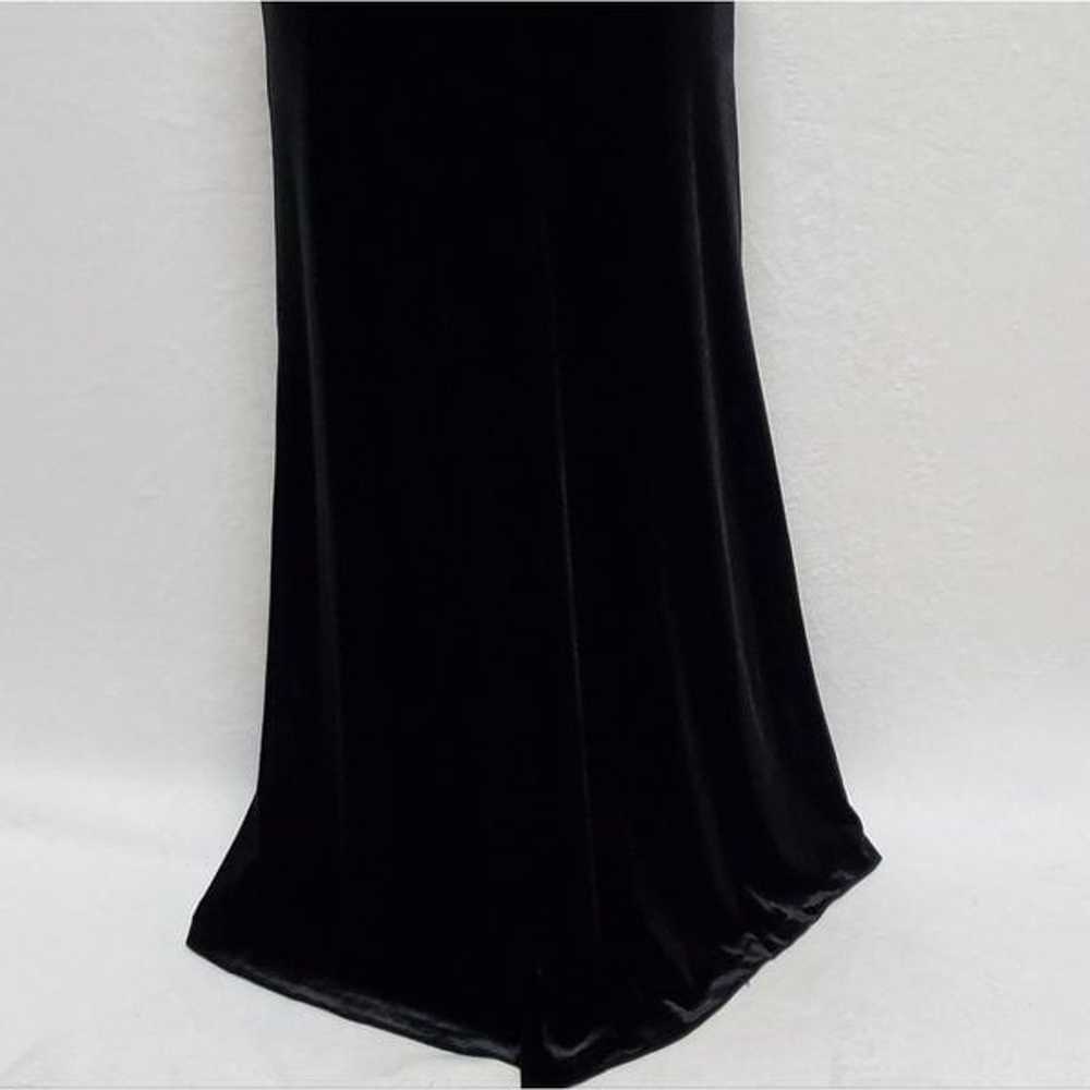 Alfred Angelo 7326L Black Velvet Lace Beaded Gold… - image 12