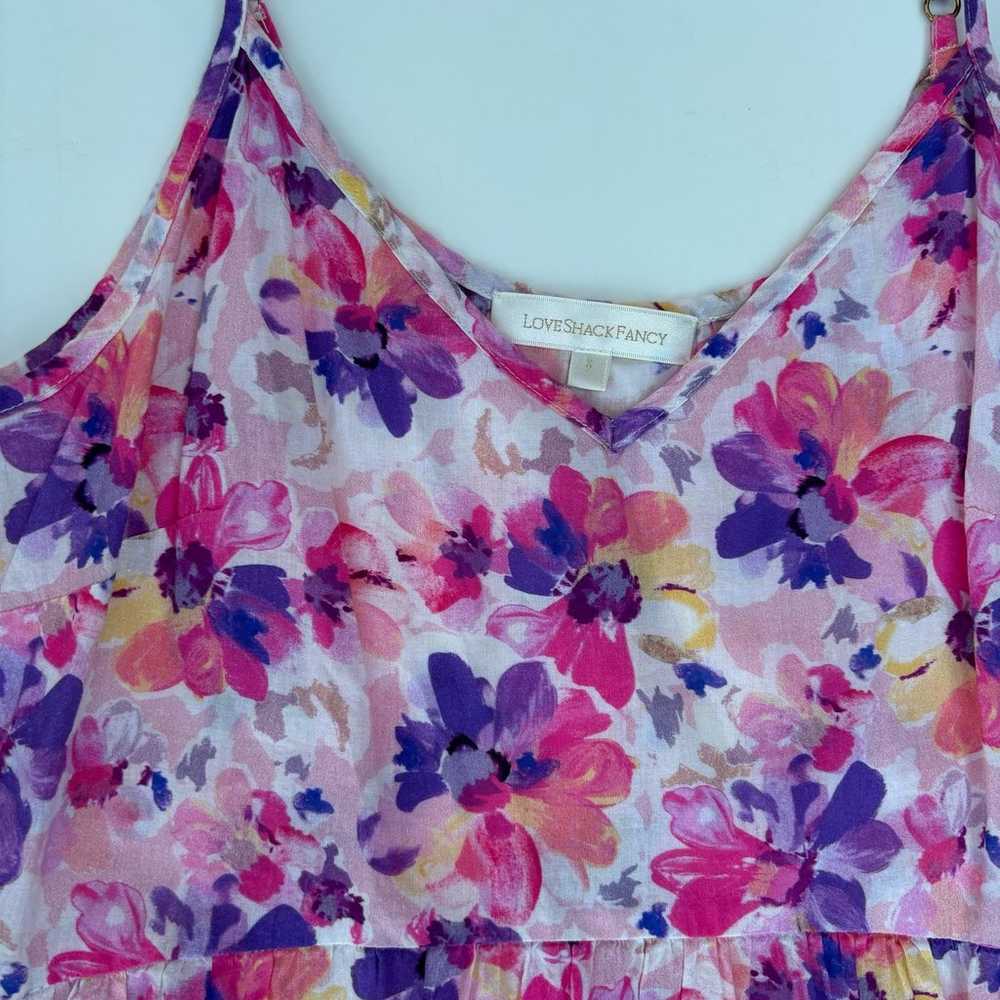 LoveShackFancy Faraday Floral print Slip Dress in… - image 6