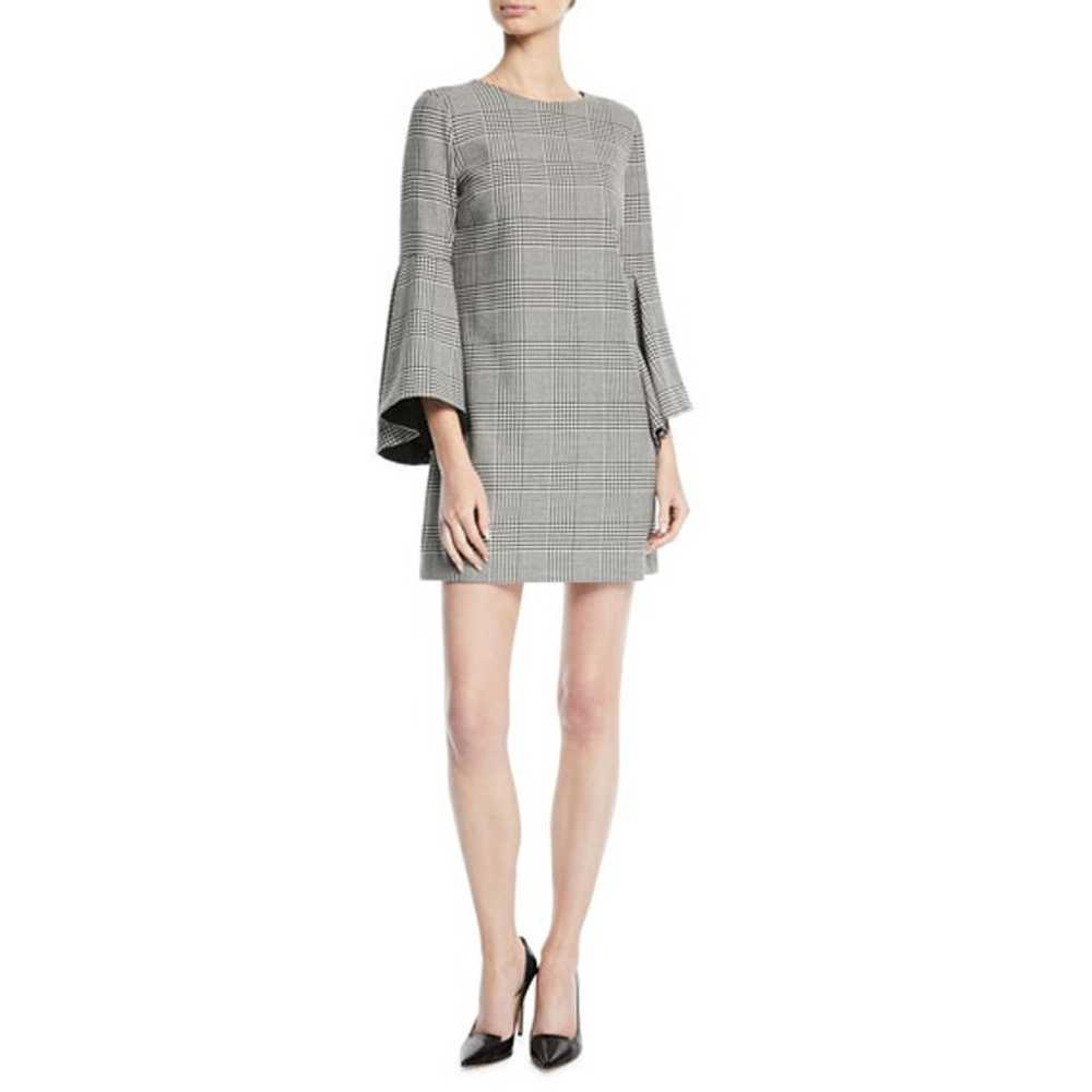 Alice + Olivia Dress Thym Wool Blend Plaid Bell S… - image 12