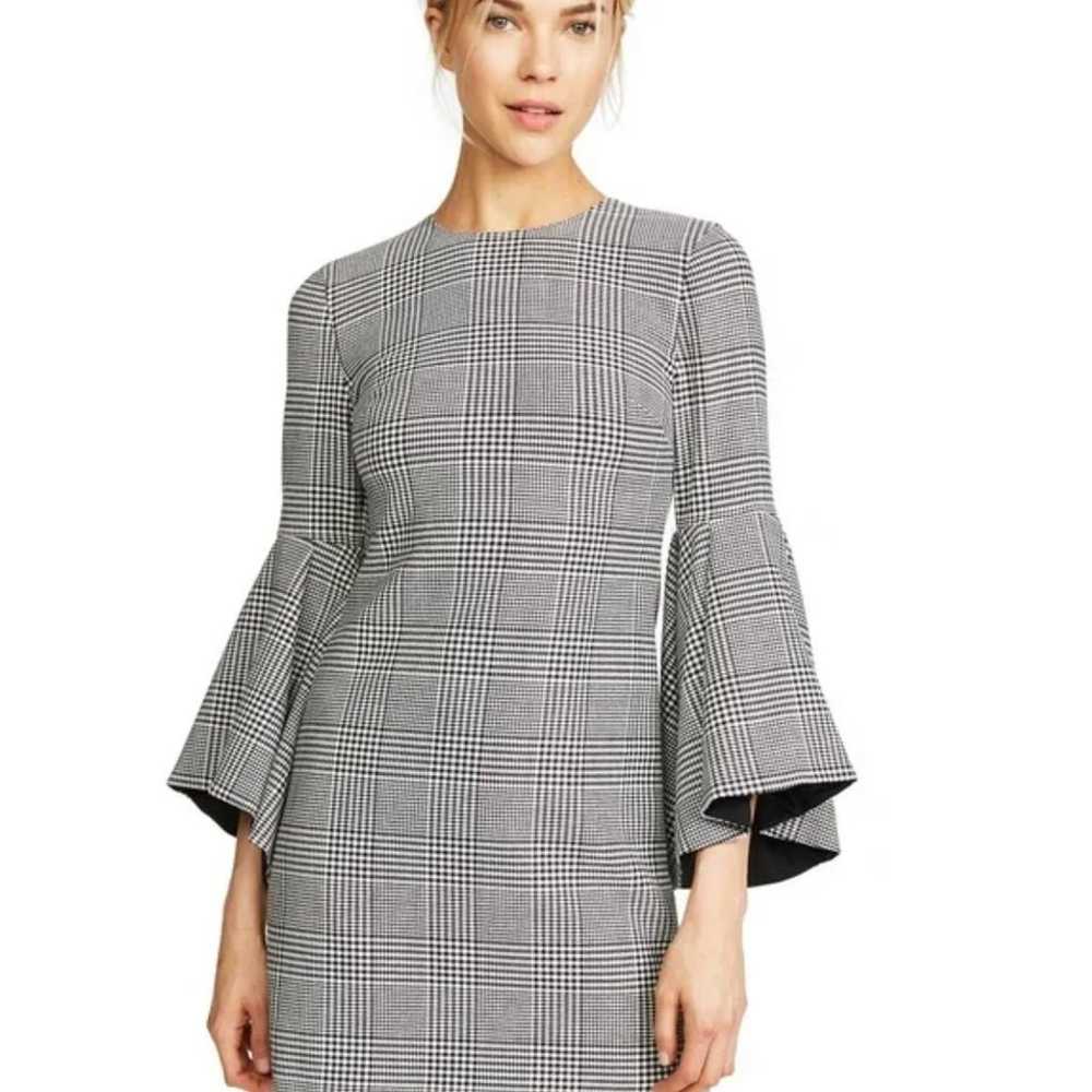 Alice + Olivia Dress Thym Wool Blend Plaid Bell S… - image 8