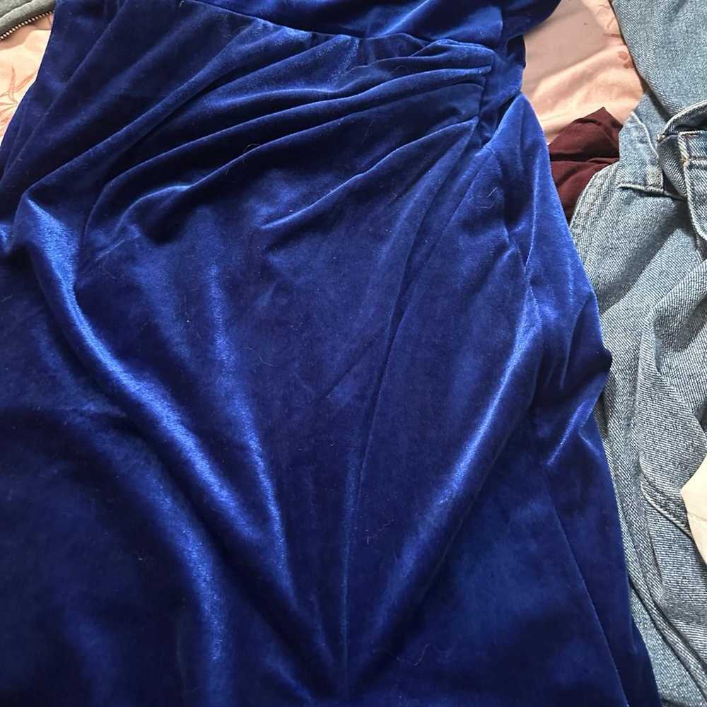 Royal blue prom dress - image 6