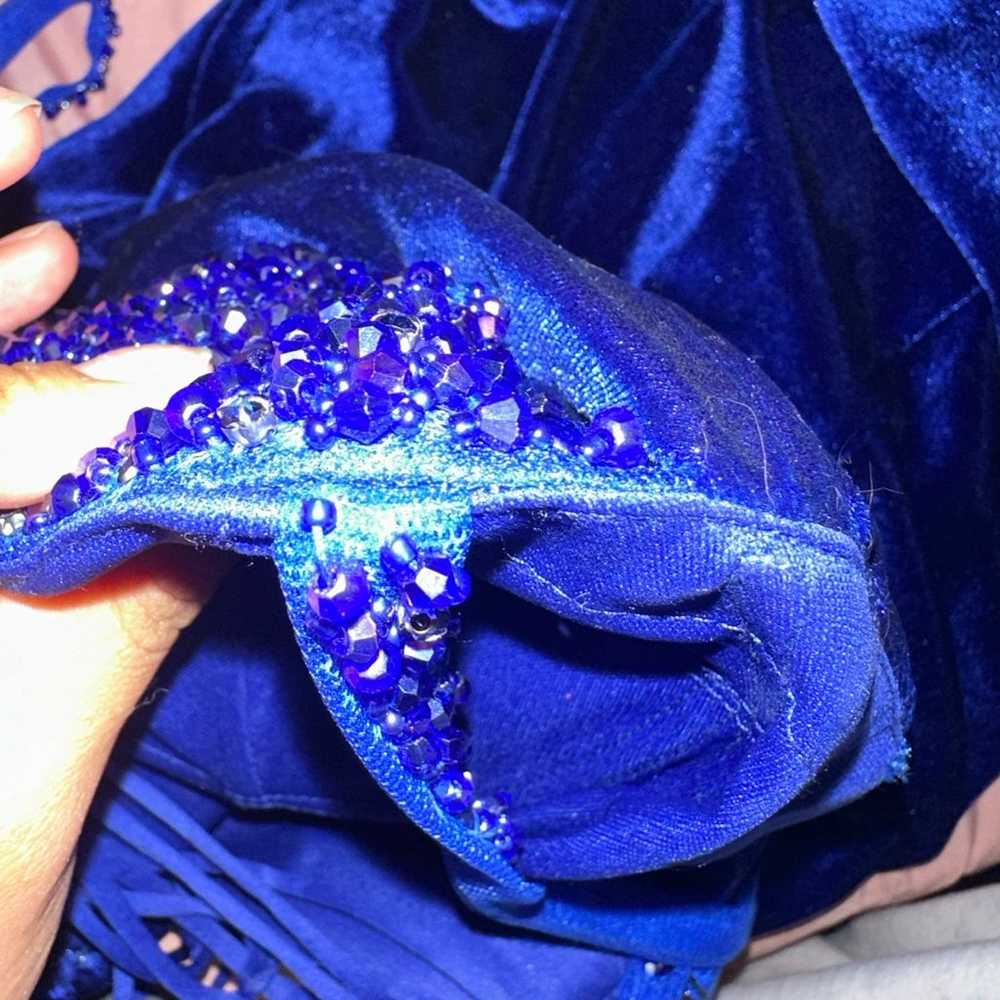 Royal blue prom dress - image 9