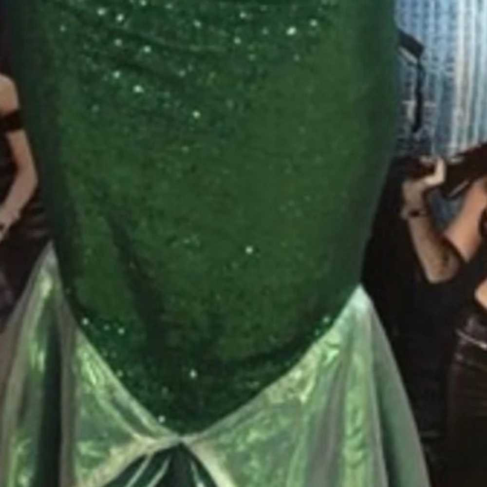 Green Ariel Altered Walking Mermaid Tail with emb… - image 3