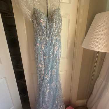 Sherri Hill Light blue prom dress