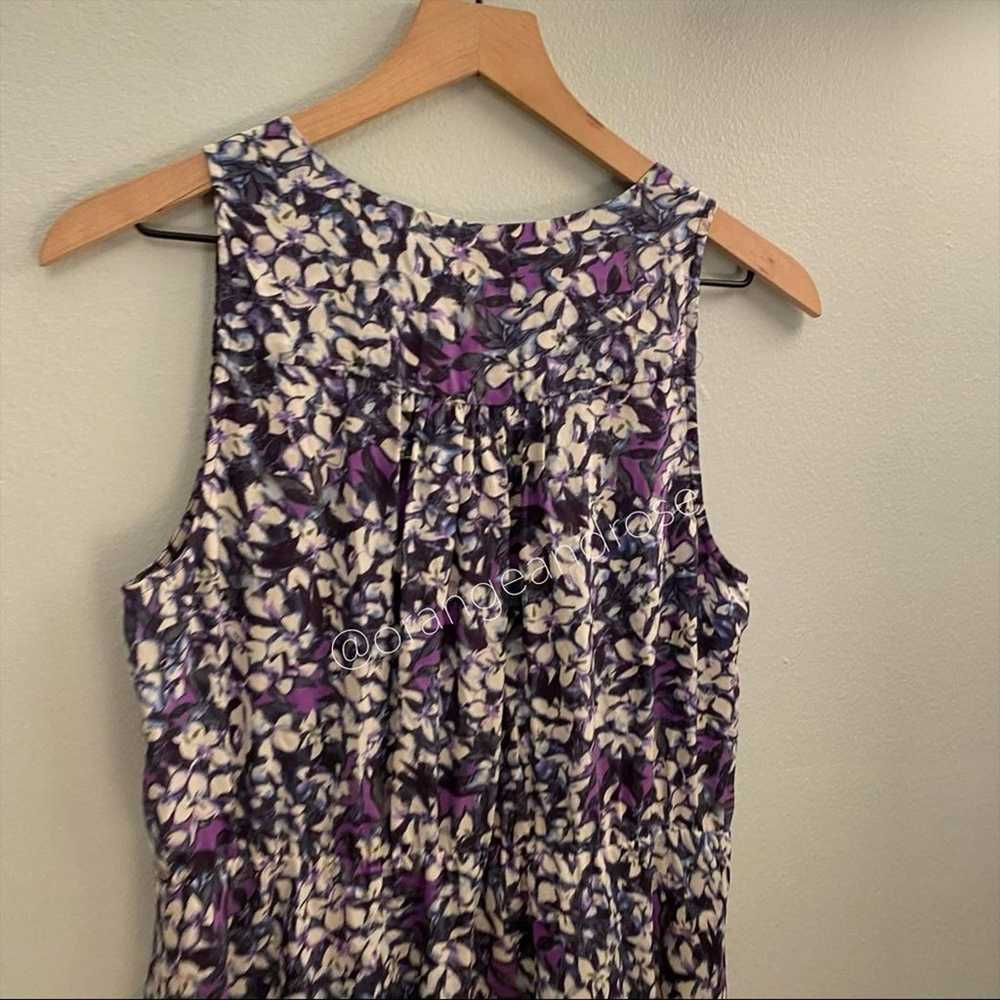 Rebecca Taylor Purple Floral Mini Dress 6 - image 12