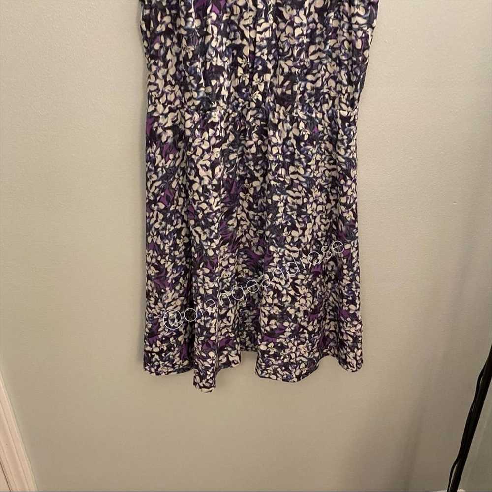 Rebecca Taylor Purple Floral Mini Dress 6 - image 7