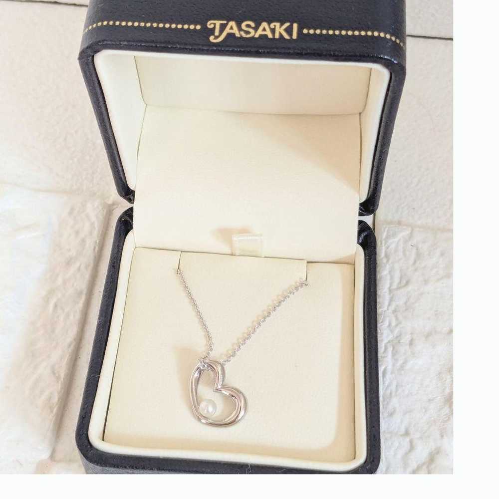 Tasaki Pearls TASAKI Necklace Pendant Heart - image 1