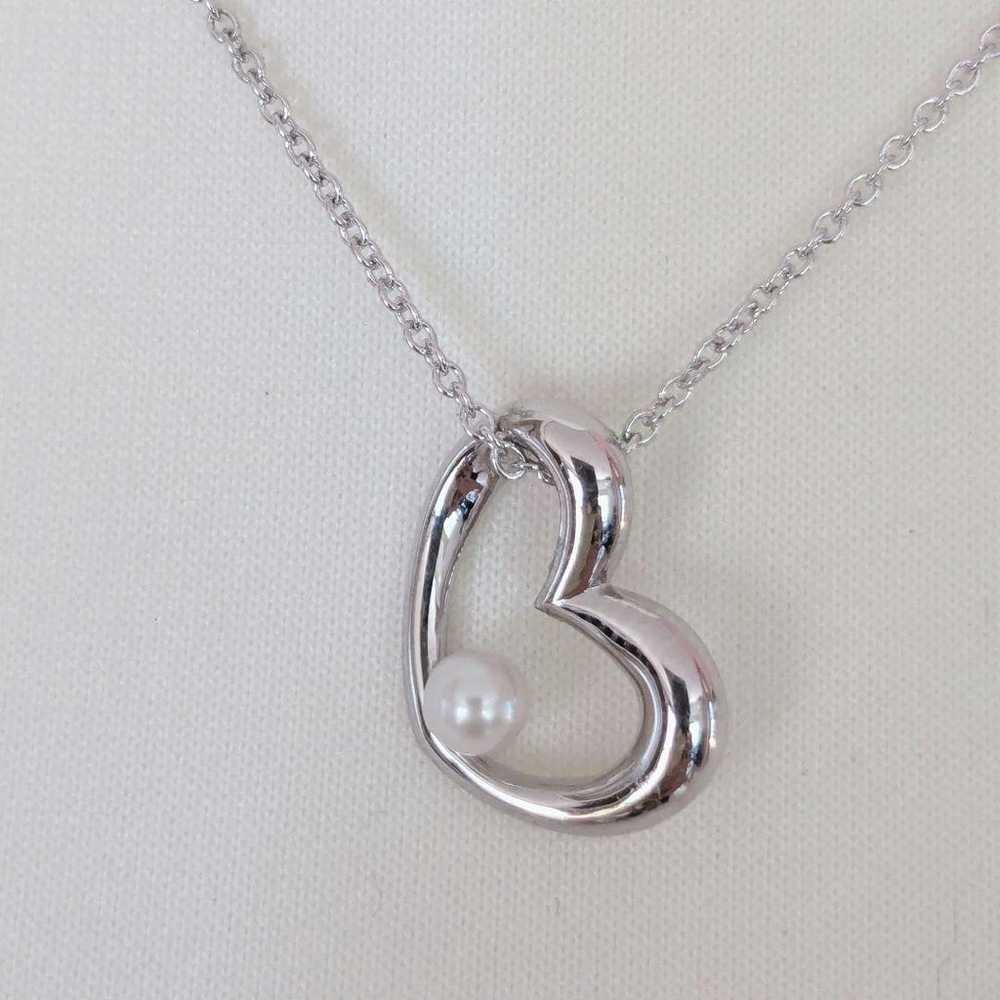 Tasaki Pearls TASAKI Necklace Pendant Heart - image 2