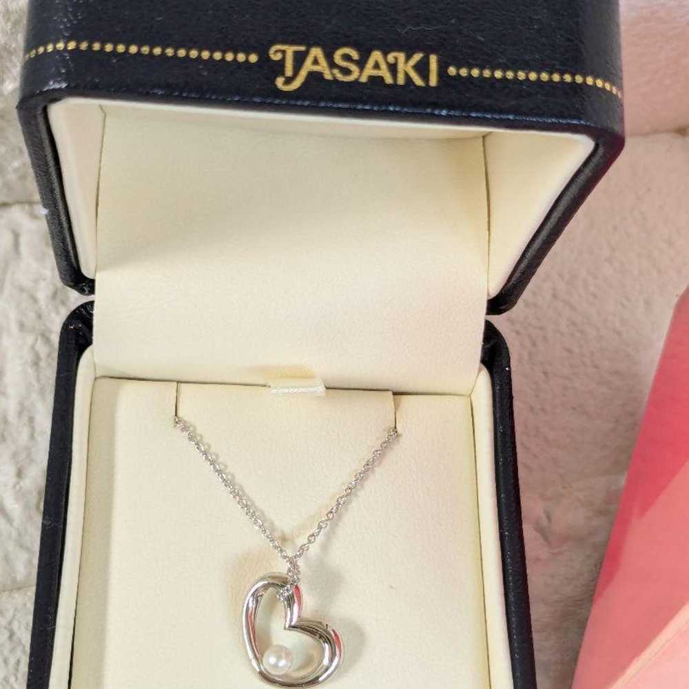 Tasaki Pearls TASAKI Necklace Pendant Heart - image 8