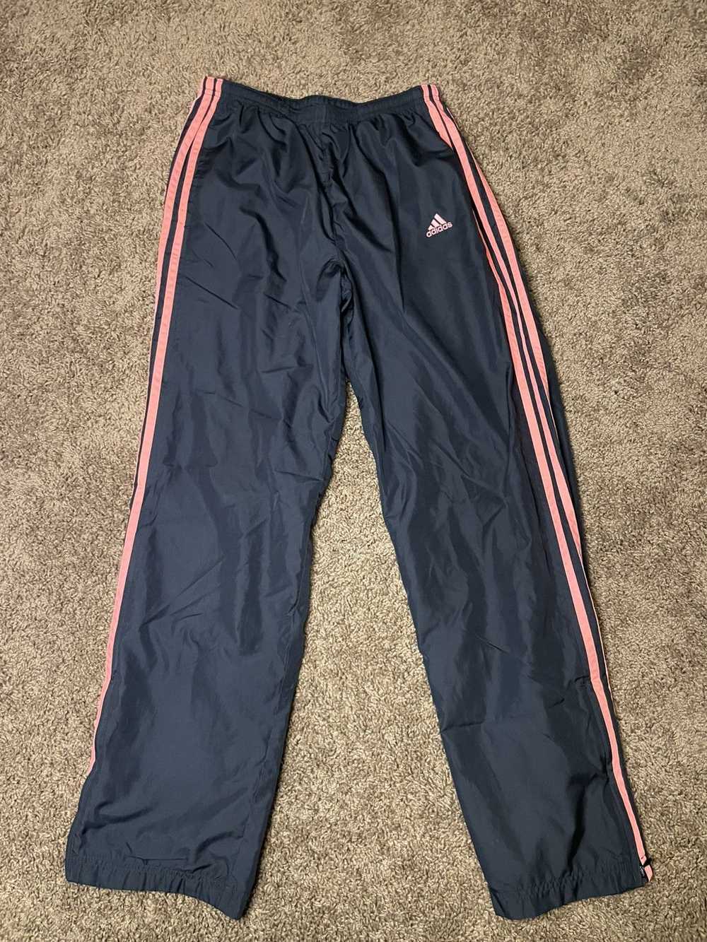 Adidas Adidas, pink and black track pants - image 2