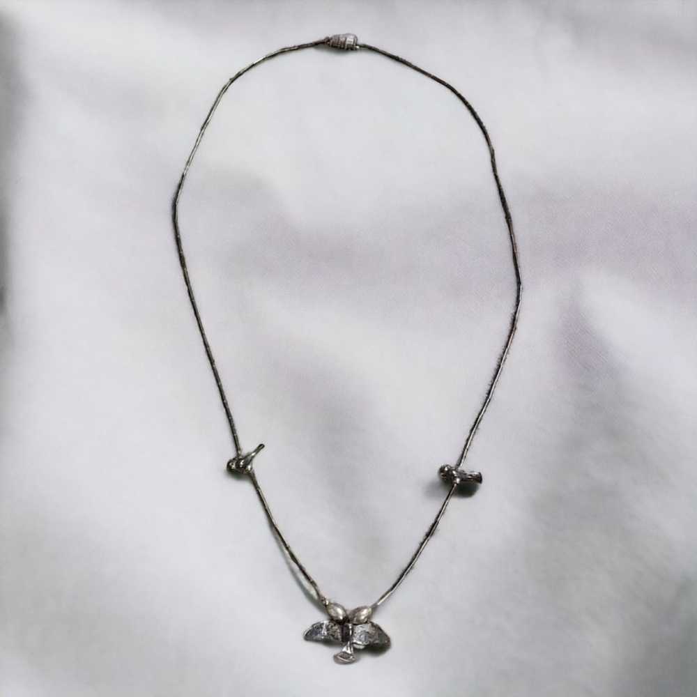 Vintage sterling native American necklace - image 6