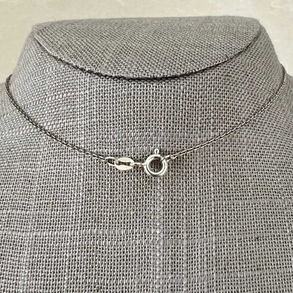 Vintage Sterling Silver 18" Cable Necklace with A… - image 6