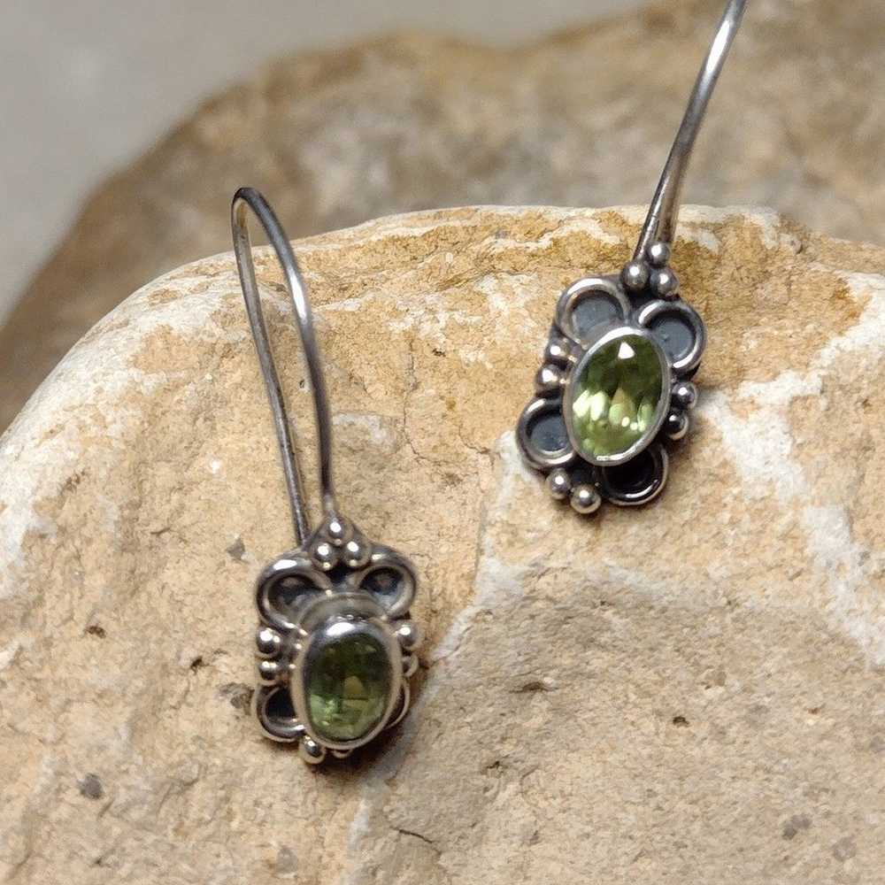 Vintage Peridot Stone Sterling Silver Picture Fra… - image 9