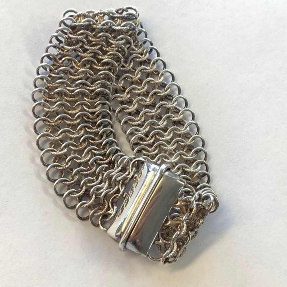 Vtg Sterling Silver Milor Italy Magnetic Clasp Wi… - image 3