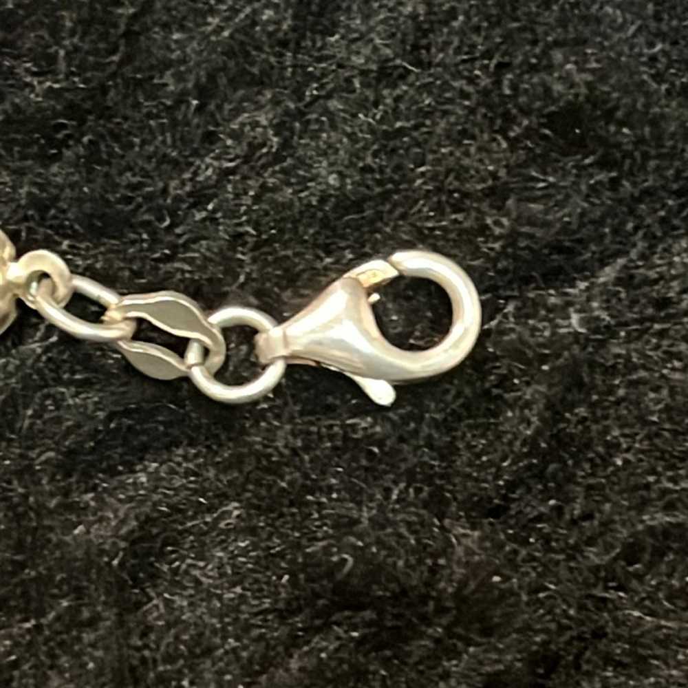 925 Stamped Sterling Silver Bracelet 7” - image 12