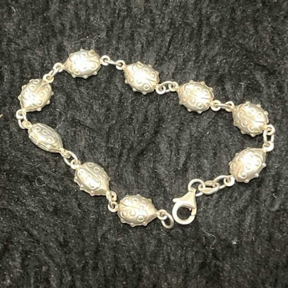 925 Stamped Sterling Silver Bracelet 7” - image 2