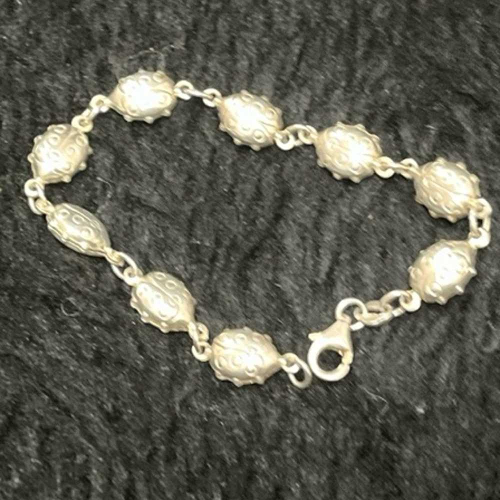 925 Stamped Sterling Silver Bracelet 7” - image 4