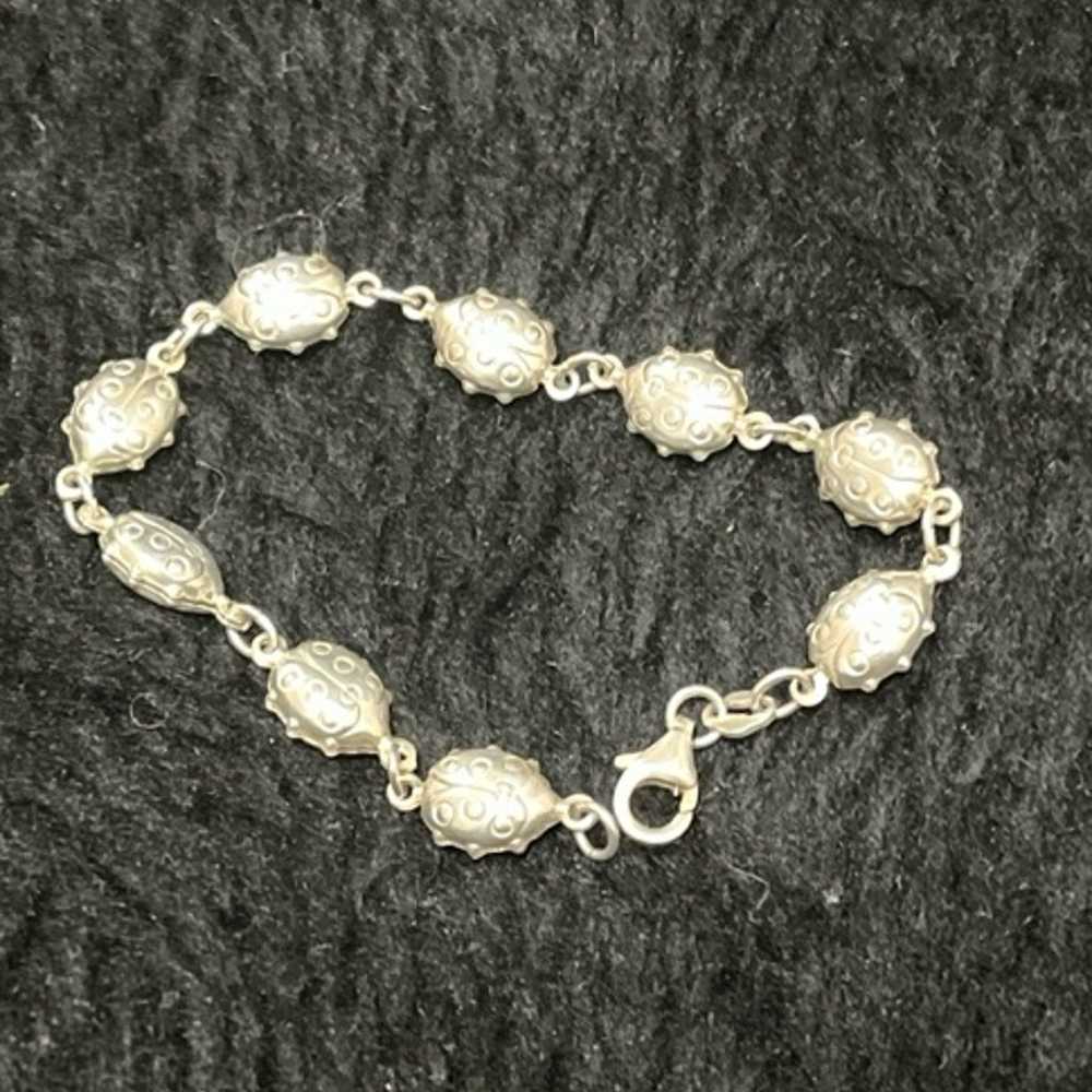 925 Stamped Sterling Silver Bracelet 7” - image 7