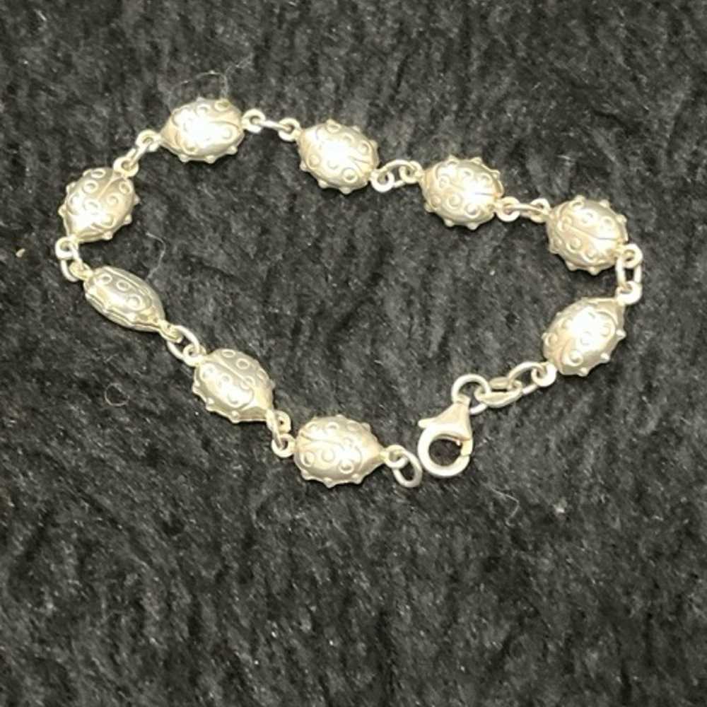 925 Stamped Sterling Silver Bracelet 7” - image 8