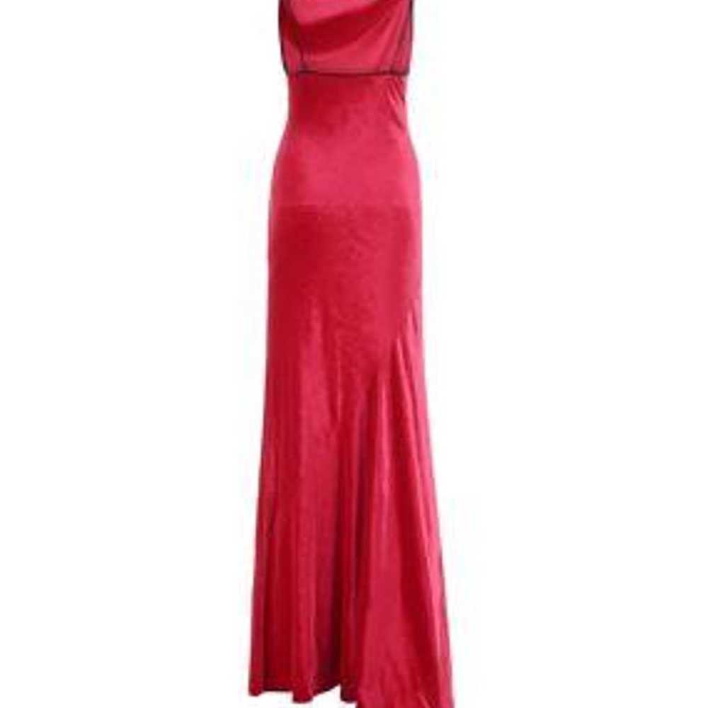 Cowl Neck Sleeveless Stretch Gown - image 2