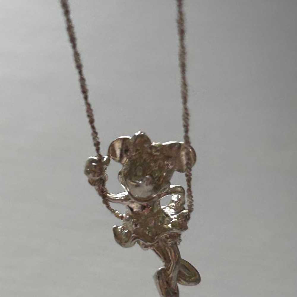 Vintage Minnie Mouse silver necklace Made in Ital… - image 2