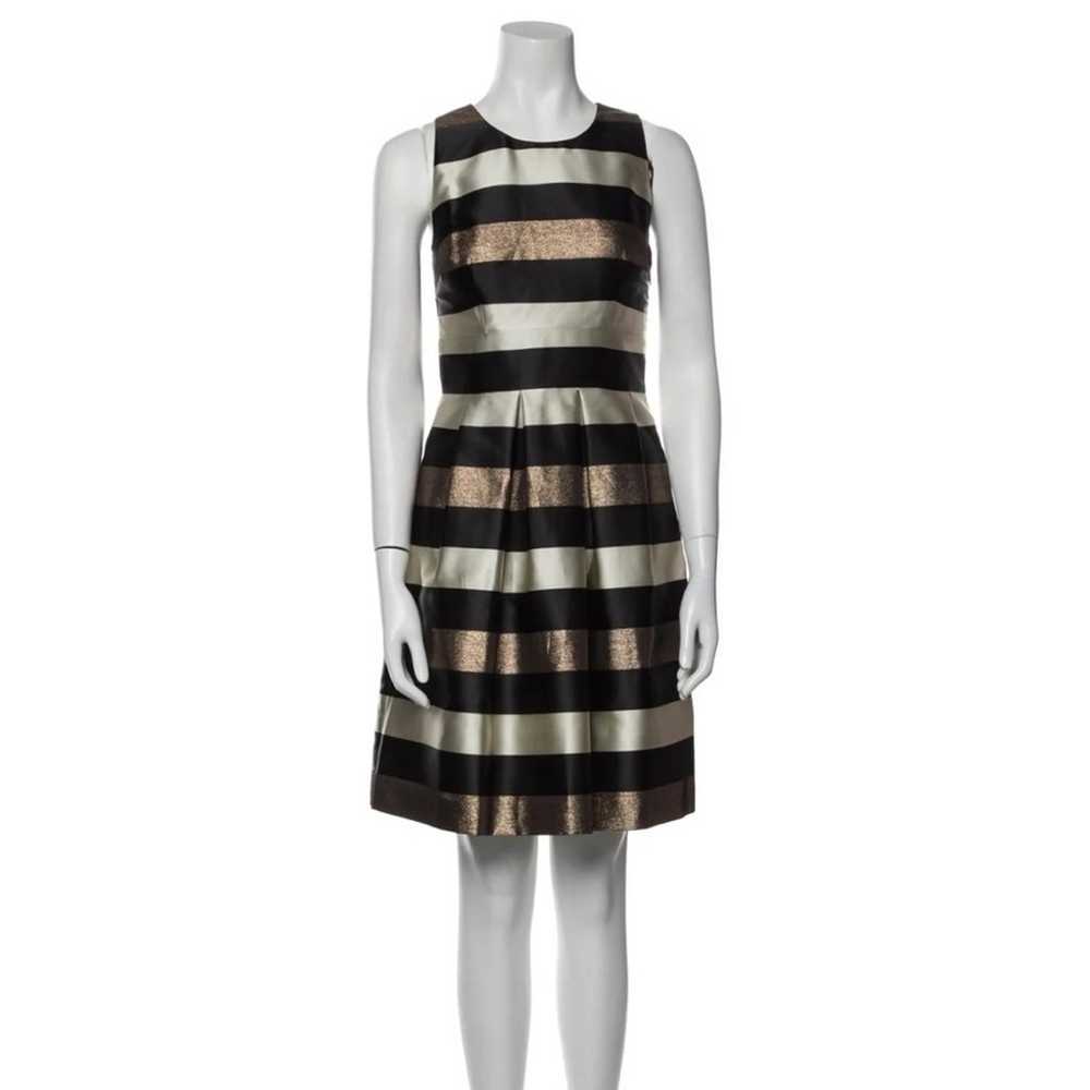 Saks Fifth Avenue Red Label Striped Metallic Plea… - image 2